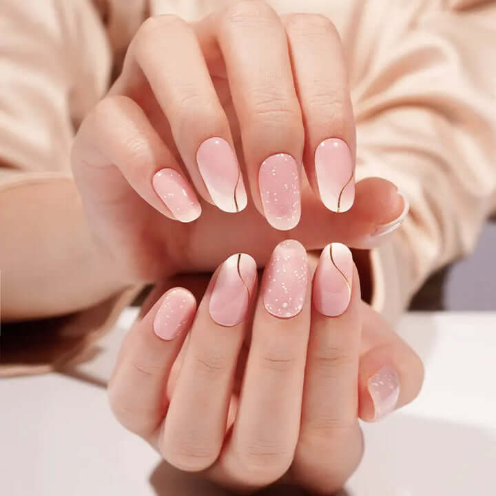 Kit de uñas de gel Amber Dusk - Fácil aplicación sin torno