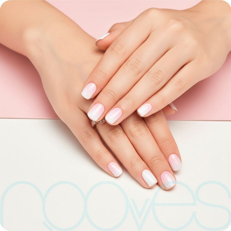 Diseño de uñas Láminas de Gel - Soft Fade - Nooves Nails - Veganas, Cruelty-Free y Hema-Free