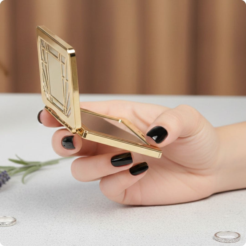 Resultado Manicura en casa con Folhas de Gel - Lady of Midnight - Nooves Nails  - Acabado Natural