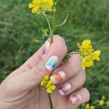 Folhas de Gel - Rainbow Star - Nooves Nails