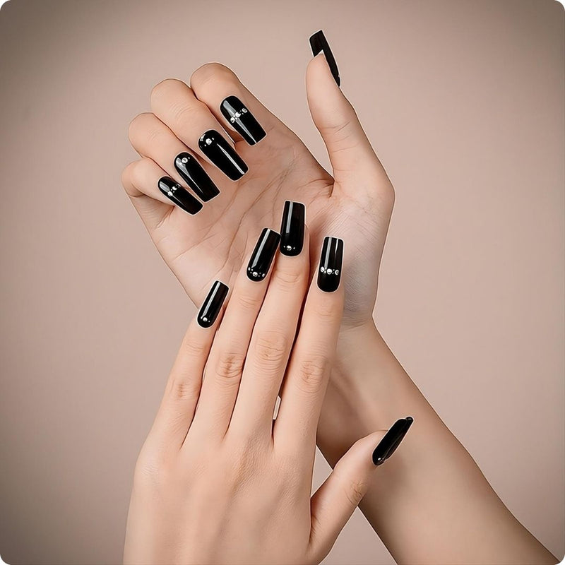 Gel Nail - Cristal Nights - Nooves Nails
