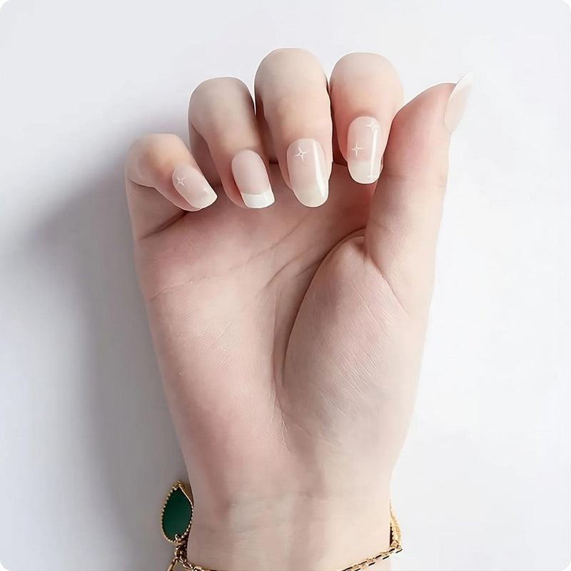 Folhas de Gel - French Stars - Nooves Nails