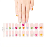Gel Nail - Smiley Flowers - Nooves Nails