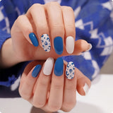 Folhas de Gel - Blue Leopard - Nooves Nails