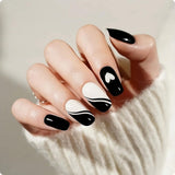 Gel Nail - Dark Heart - Nooves Nails