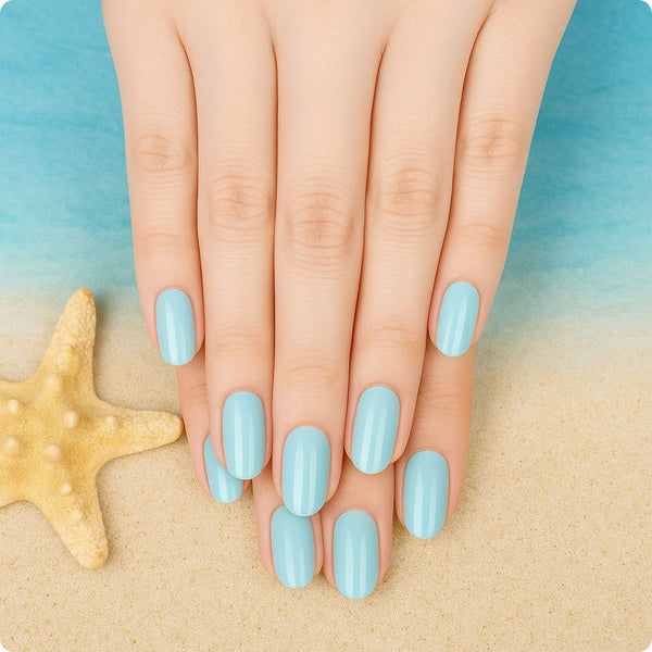 Folhas de Gel - Blue Salt - Nooves Nails