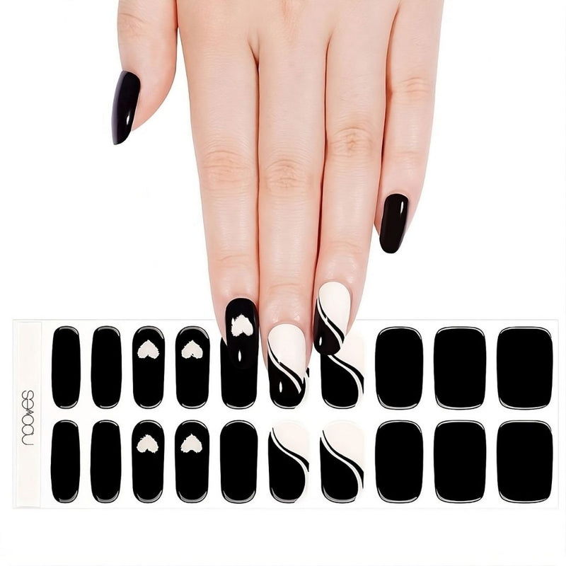 Gel Nail - Dark Heart - Nooves Nails