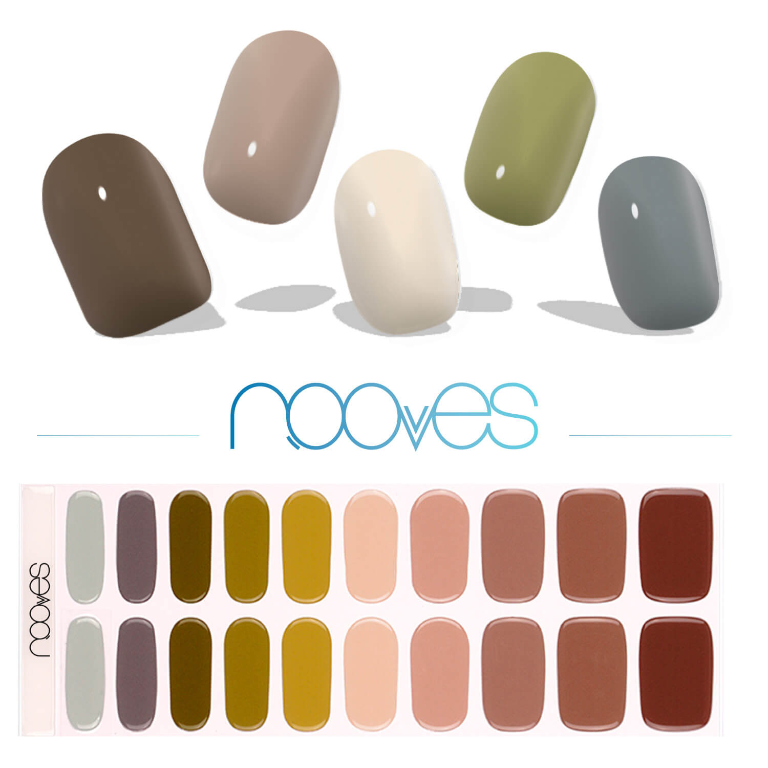 Folhas de Gel - Army Chic - Nooves Nails 