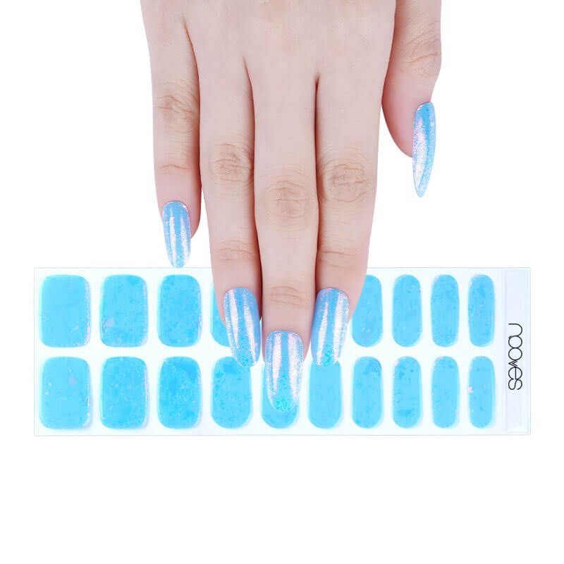 Láminas de Gel - Artic Blue  - Nooves Nails