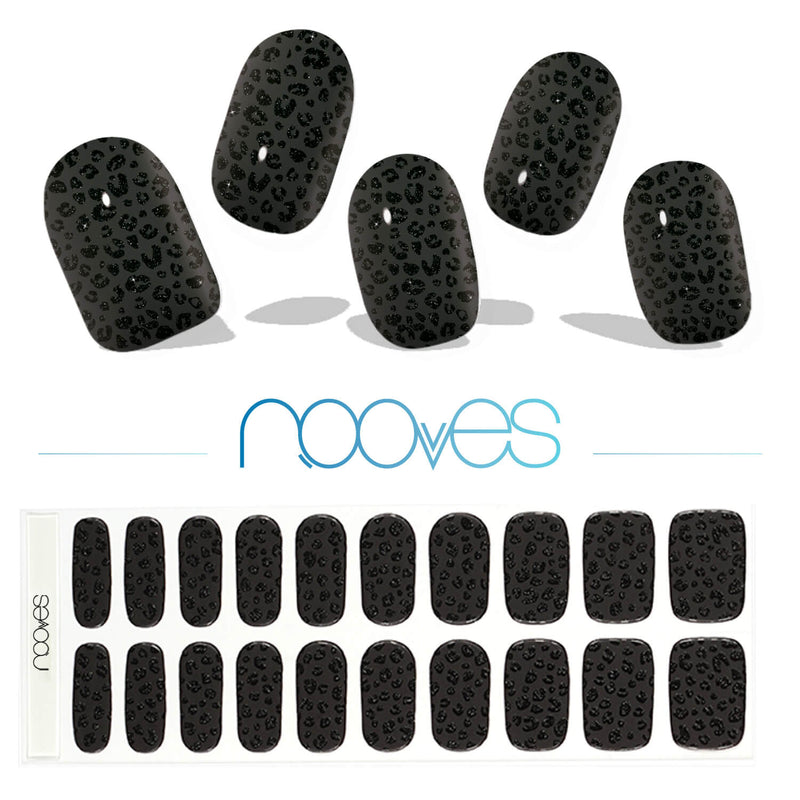 Gel Sheets - Black Leopard - Nooves Nails