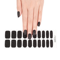 Gel Sheets - Black Leopard - Nooves Nails