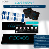 Folhas de Gel - Blue Leopard - Nooves Nails