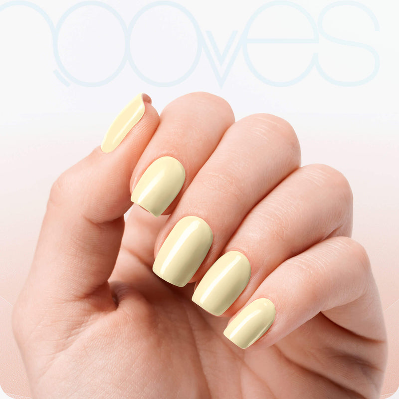 Láminas de Gel - Canary Mist - Nooves Nails