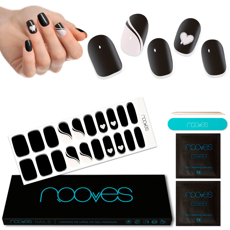 Cómo quedan las uñas de gel Dark Heart - Antes y después