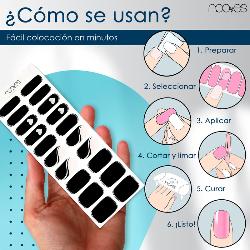 Packaging Láminas Dark Heart - Incluye lima y palito de naranjo