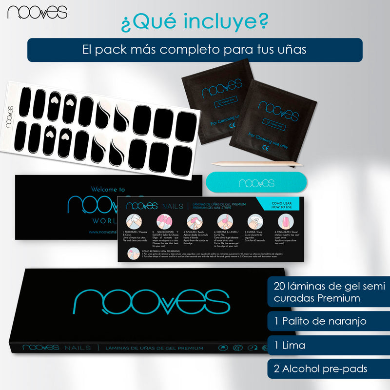 Textura y grosor láminas Dark Heart - Gel auténtico semicurado al 60%