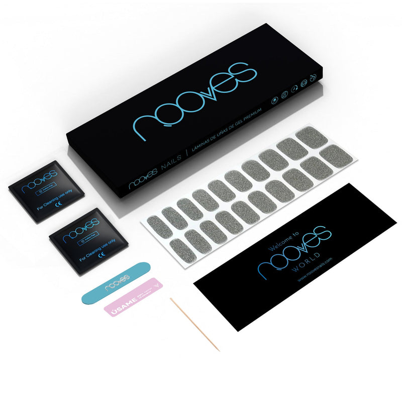 Diseño de uñas Folhas de gel - Dazzling Diva - Nooves Nails  - Veganas, Cruelty-Free y Hema-Free