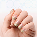 Folhas de Gel - Gold Glitter - Nooves Nails 