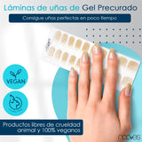 Folhas de Gel - Gold Glitter - Nooves Nails 