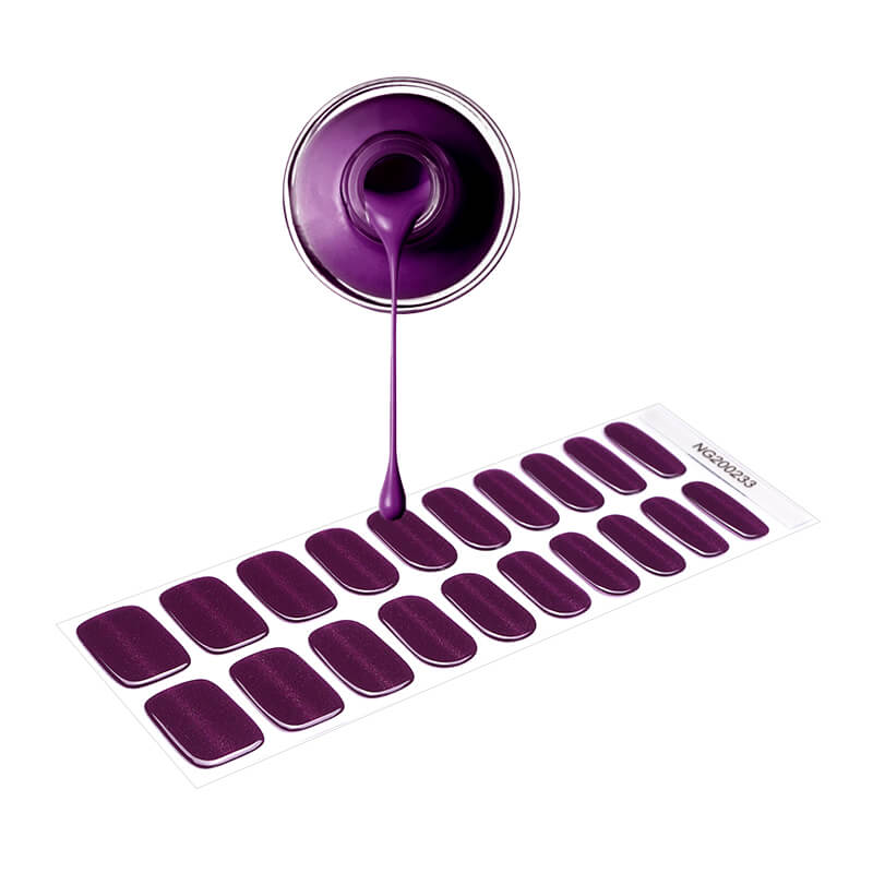 Gel Sheets - Grape Glow - Nooves Nails 
