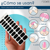 Ver detalle Folhas de Gel - Lady of Midnight - Nooves Nails  8