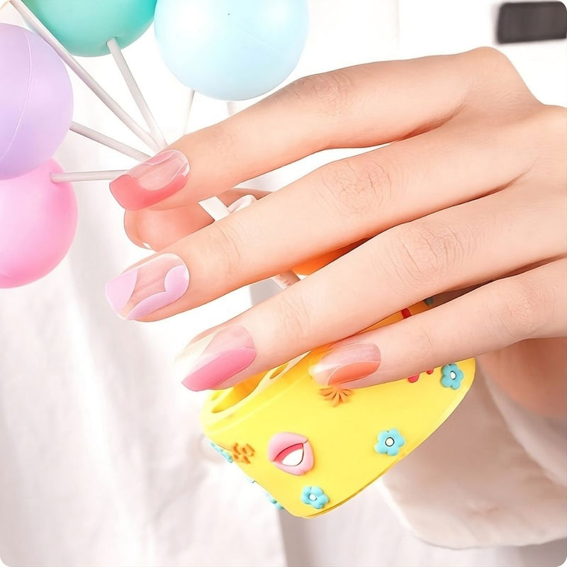 Diseño de uñas Láminas de Gel - Paradise - Nooves Nails - Veganas, Cruelty-Free y Hema-Free