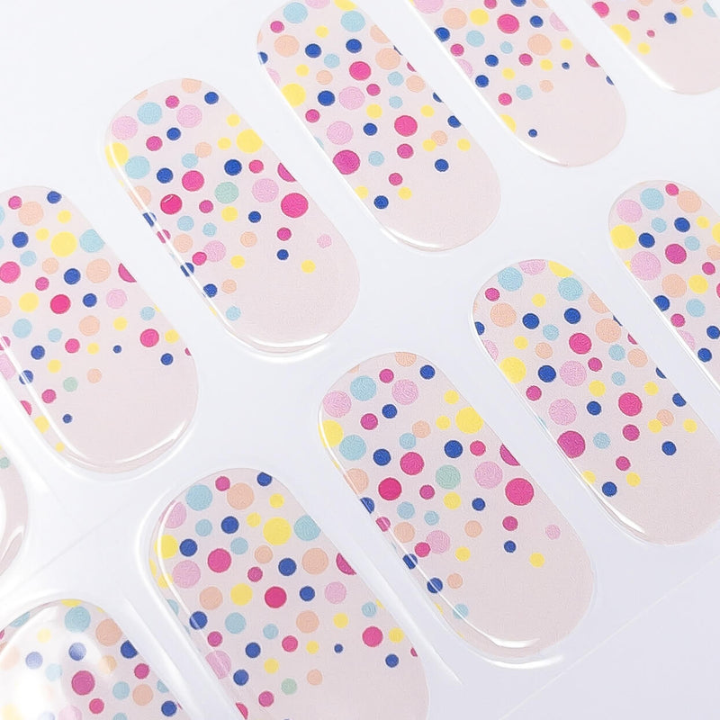 Kit de uñas de gel Folhas de Gel - Party Time - Nooves Nails  - Fácil aplicación sin torno