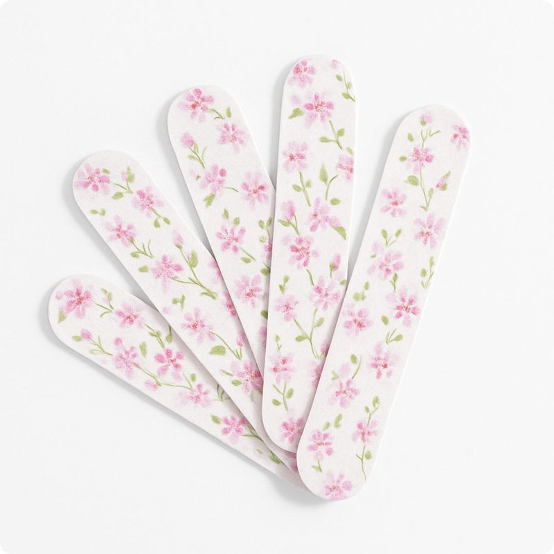 Pack 5 Limas de Uñas Decoradas para Manicura y Pedicura - Doble cara de uso