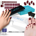 Wine Nights Starter Kit – Red Wine Manicure and Pedicure Pack with Top Coat