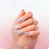 Láminas de Gel - Silver Sheen - Nooves Nails