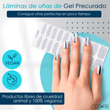 Láminas de Gel - Silver Sheen - Nooves Nails