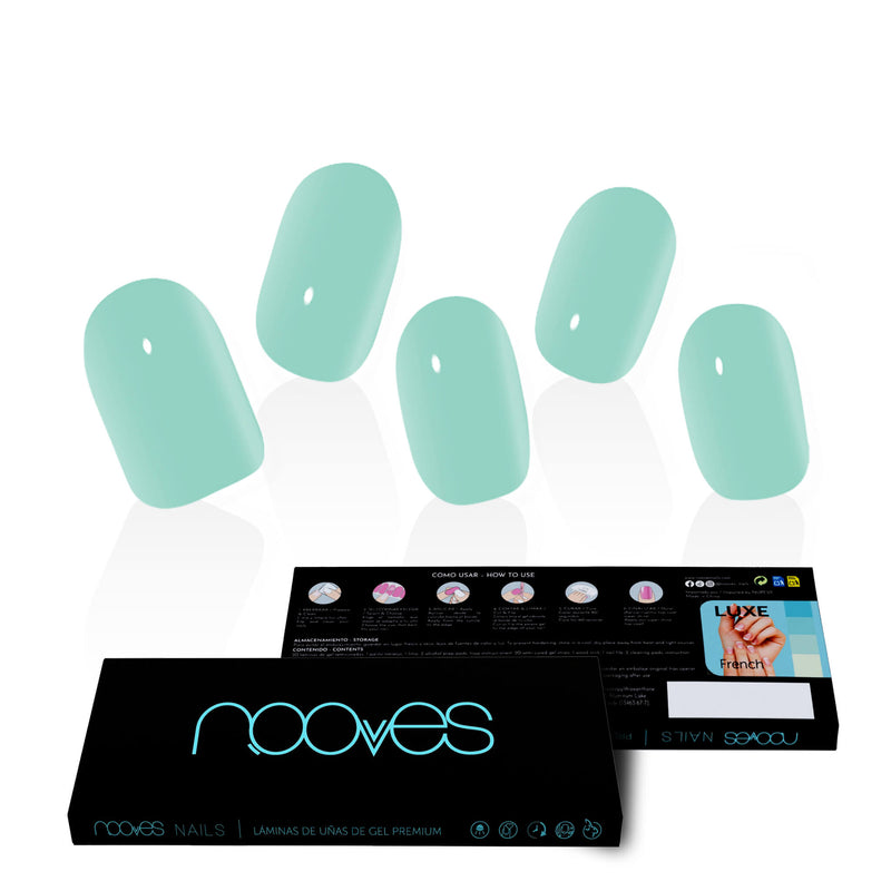 Folhas de Gel - Mint - Nooves Nails 