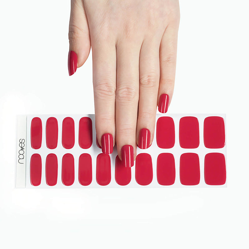 Diseño de uñas Láminas de Gel - Strawberry - Nooves Nails - Veganas, Cruelty-Free y Hema-Free