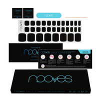 Ver detalle Pack Total Black – Pack de 2 láminas de uñas negras para manicura y pedicura 4