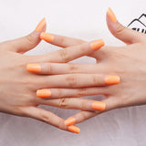 Láminas de Gel - Orange Glow - Nooves Nails