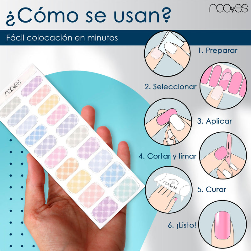 Folhas de Gel - PatchWork - Nooves Nails