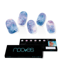 Gel Nail - Blue Marble - Nooves Nails