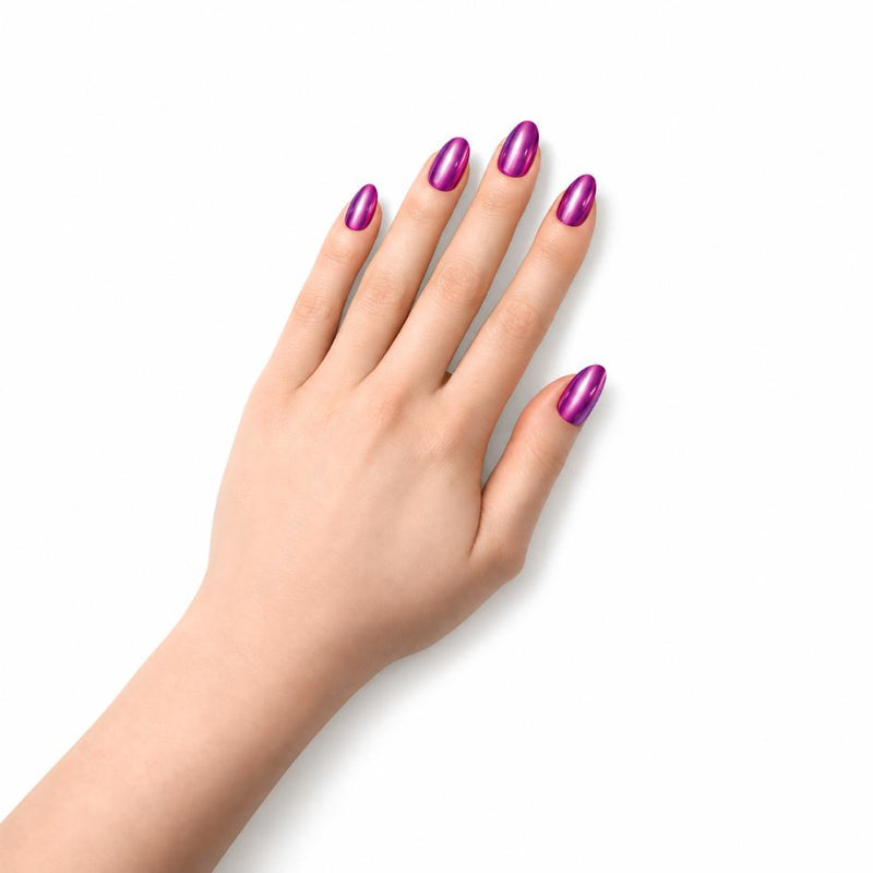Tendencia manicura Purple Mirror - Estilo moderno y elegante
