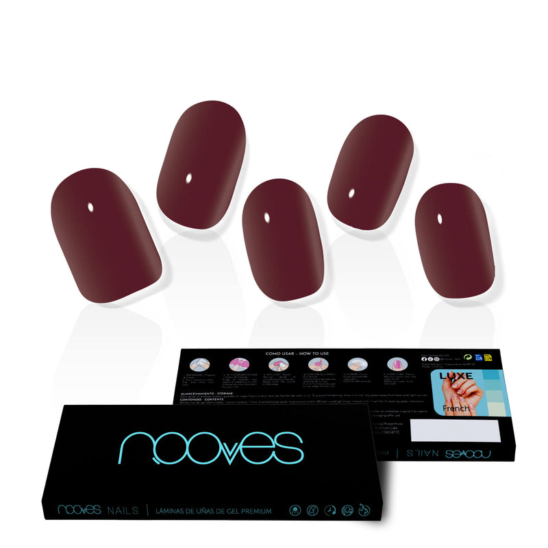 Detalle adicional Láminas Láminas de Gel - Red Wine - Nooves Nails - Vista 16