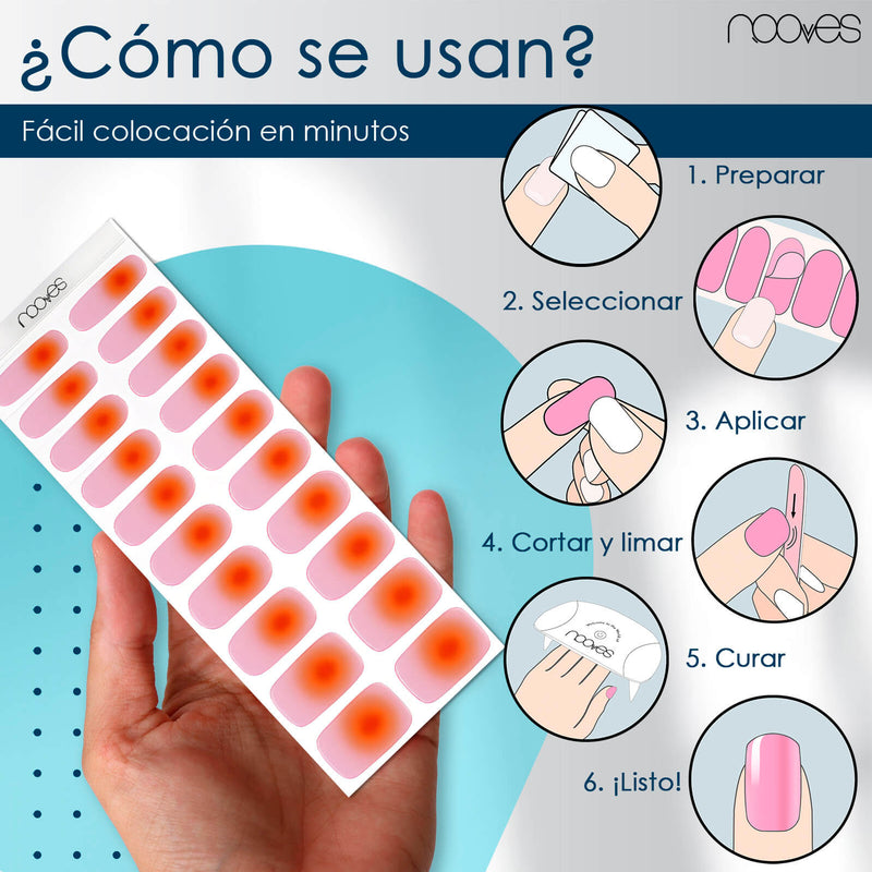 Gel Sheets - Rosy Mirage - Nooves Nails