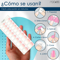 Ver detalle Láminas de Gel - Soft Fade - Nooves Nails 9