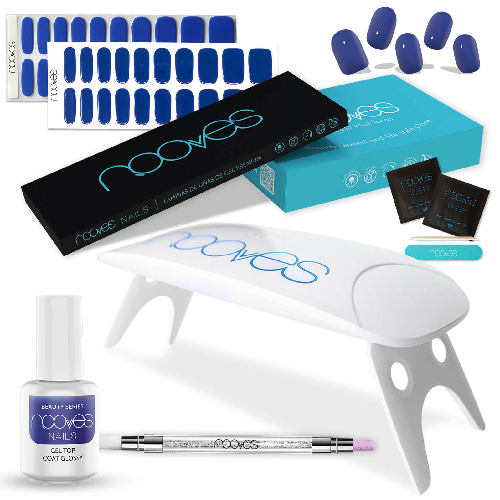 Starter Kit Beauty Blue - Pack de Iniciación con Top Coat - Royal Blue - Eaux Profondes