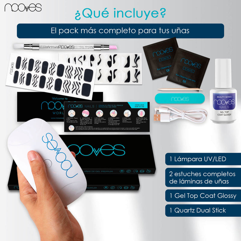 Starter Kit Beauty Nail Art - Starter Pack with Top Coat - Indigo Rains - Funky Baby 