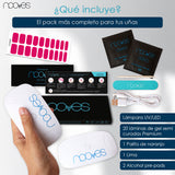Pack Lámpara NOOVES con láminas de gel semicurado Wine Glow, imagen 3