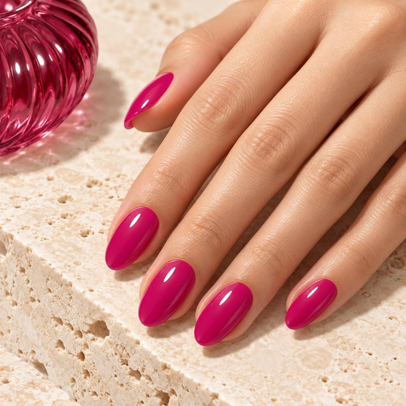 Textura y grosor láminas Wine Glow - Gel auténtico semicurado al 60%
