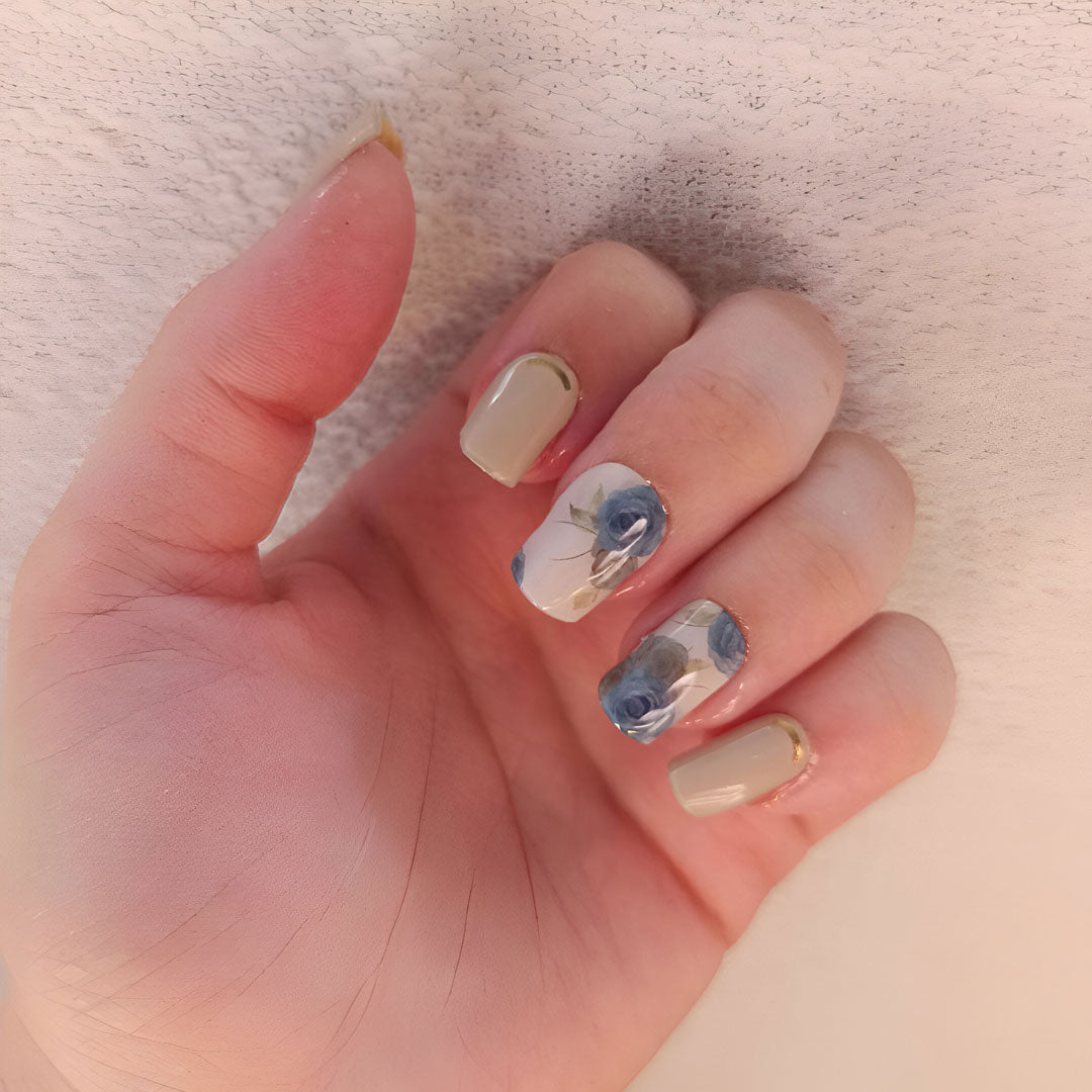 Folhas de Gel - Elegant Floral - Nooves Nails 