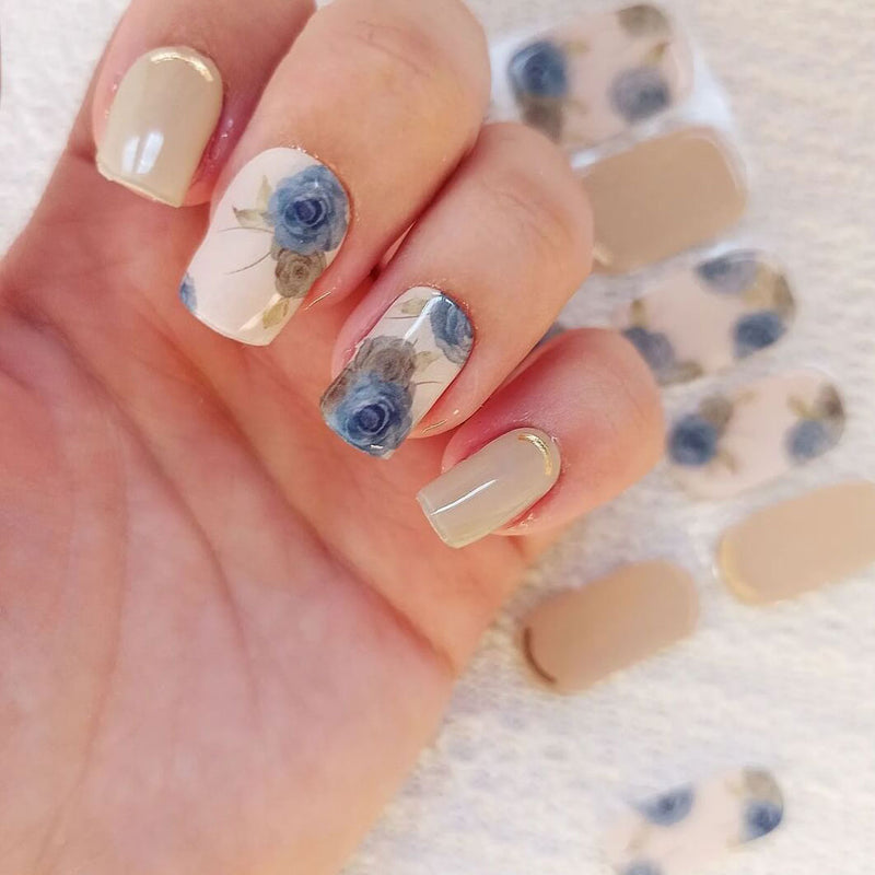 Láminas de Gel - Elegant Floral - Nooves Nails