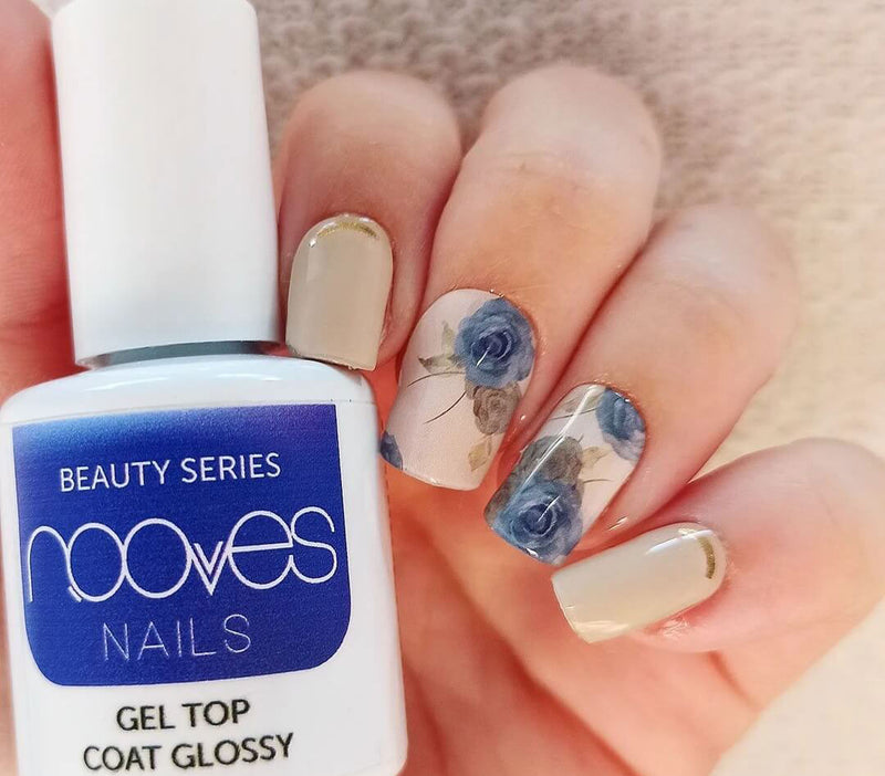 Láminas de Gel - Elegant Floral - Nooves Nails
