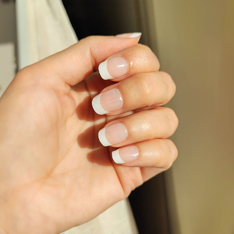 Láminas resistentes al agua Folhas de Gel - French Grace - Nooves Nails  - Duración más de 14 días