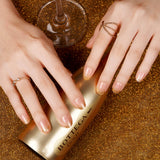 Folhas de Gel - Gold Glitter - Nooves Nails 